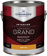 JOSEPH RICCIARDI, INC. Coronado Grand is an acrylic paint and primer designed to provide exceptional washability, durability and coverage. Easy to apply with great flow and leveling for a beautiful finish, Grand is a first-class paint that enlivens any room.boom