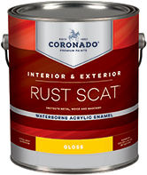 JOSEPH RICCIARDI, INC. Rust Scat Waterborne Acrylic Enamel is suitable for interior or exterior use. Engineered for metal surfaces, it also adheres to primed masonry, drywall, and wood. It has tenacious adhesion and provides excellent color and gloss retention.boom