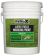 JOSEPH RICCIARDI, INC. Insl-X Latex Field Marking Paint is specifically designed for use on natural or artificial turf, concrete and asphalt, as a semi-permanent coating for line marking or artistic graphics.

Fast Drying
Water-Based Formula
Will Not Kill Grassboom